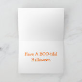 Het Wenskaart van Halloween van Sheltie Kaart (Binnen)