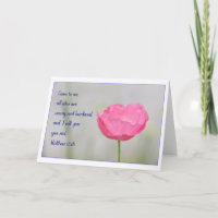 Het Wenskaart van het 11:28 van Matthew