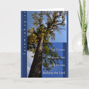 Het Wenskaart van het 29:11 van Jeremiah Kaart