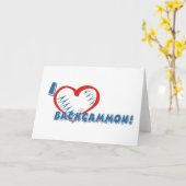 Het wenskaart van het backgammon kaart (Gele Bloem)