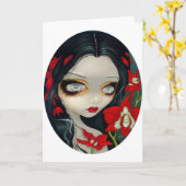 Het Wenskaart van het bloed "van de Orchidee" Kaart (Gele Bloem)