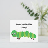 Het Wenskaart van het Briefkaart van Caterpillar (Staand voorkant)