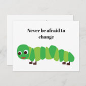 Het Wenskaart van het Briefkaart van Caterpillar (Voorkant / Achterkant)