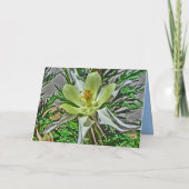 Het wenskaart van het de berglandschap van kaart (Achterkant)