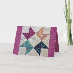 Het Wenskaart van het Dekbed van de batik Kaart