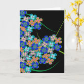 Het Wenskaart van het Flard van de bloem Kaart (Gele Bloem)