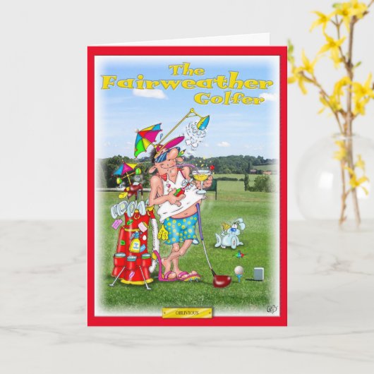 Het Wenskaart van het golf Kaart (Gele Bloem)