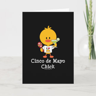Het Wenskaart van het Kuiken van Cinco DE Mayo Kaart