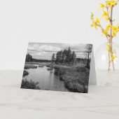 Het Wenskaart van het Meer van Northwoods Kaart (Gele Bloem)