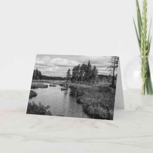 Het Wenskaart van het Meer van Northwoods Kaart (Voorkant)