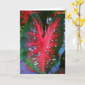 Het Wenskaart van het Plant van het hart Kaart (Gele Bloem)