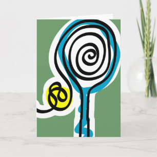 Het Wenskaart van het tennis Kaart