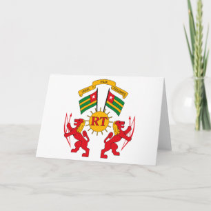 Het Wenskaart van het Wapenschild van Togo Kaart