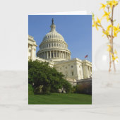 Het Wenskaart van het Washington DC van het Kaart (Gele Bloem)