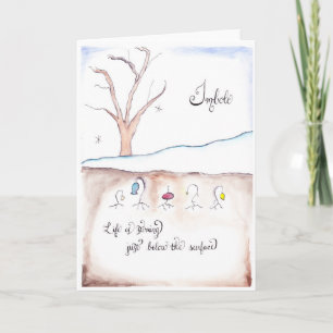 Het Wenskaart van Imbolc Kaart