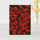 Het wenskaart van Jalapeños en van de Hibiscus Kaart (Gele Bloem)