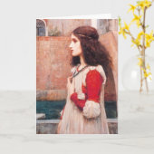 Het Wenskaart van Juliet van Waterhouse Kaart (Gele Bloem)