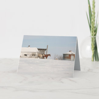 Het Wenskaart van Kerstmis door Anthony Cornett. Feestdagen Kaart