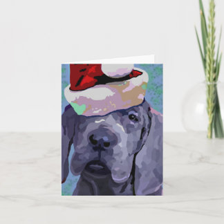 Het Wenskaart van Kerstmis van het Puppy van great Feestdagen Kaart