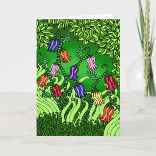Het Wenskaart van Klokbloemen Kaart