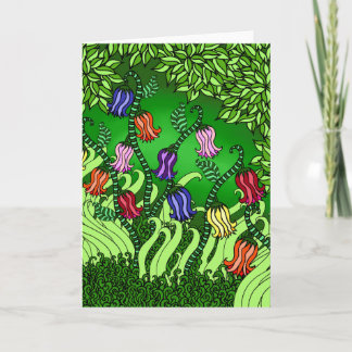 Het Wenskaart van Klokbloemen Kaart