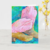 Het wenskaart van LAARZEN Kaart (Gele Bloem)