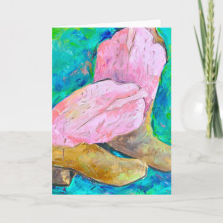 Het wenskaart van LAARZEN Kaart