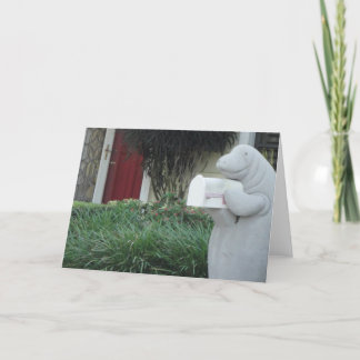 Het Wenskaart van Manatee Kaart