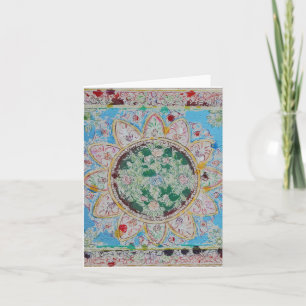 Het Wenskaart van Mandala van de bloem Kaart