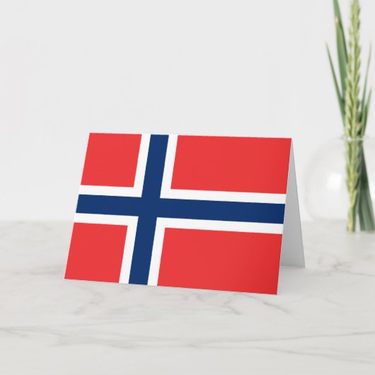 het wenskaart van Noorwegen Kaart (Voorkant)