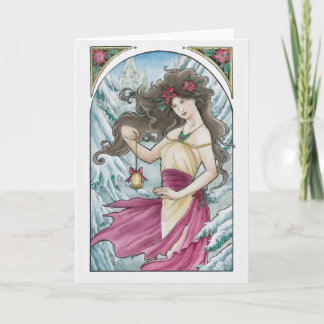 Het Wenskaart van Nouveau van de vakantie Kaart