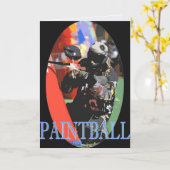 Het Wenskaart van Paintball Kaart (Gele Bloem)