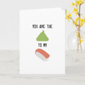 HET WENSKAART VAN SUSHI KAART (Gele Bloem)