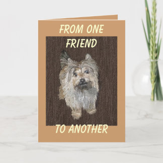 Het Wenskaart van Terrier van de steenhoop Kaart