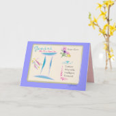 Het Wenskaart van Tweeling Juni Kaart (Gele Bloem)