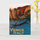 Het Wenskaart van Venetië Italië Kaart (Gele Bloem)