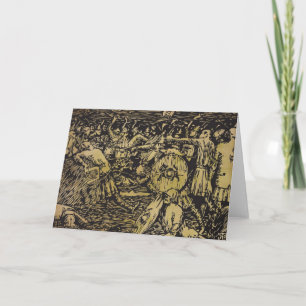 Het Wenskaart van Viking Heimskringla Visund Kaart