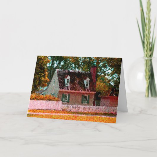 Het wenskaart van Williamsburg Kaart (Voorkant)