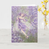 Het Wenskaart van Wisteria Kaart (Gele Bloem)