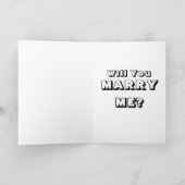 HET WERD PAS ECHT: "TROUW JE MET ME?" Kaart (Binnen)