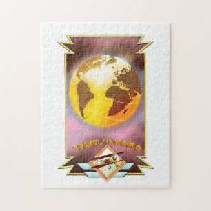 Het Wereld Golden Wereldbol reizen Legpuzzel