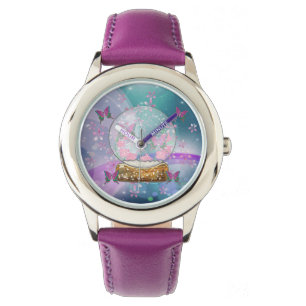Het Wereldbol Butterfly Horloge