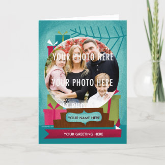 Het Wereldbol van de Sneeuw van de vakantie:  Een Feestdagen Kaart