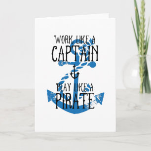 Het werk als een Kapitein Spel als een Pirate Kaart