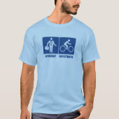 Het werk is belangrijk, het cycli is belangrijk t-shirt (Voorkant)