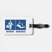 Het werk is belangrijk, het Duiken van het hemel i Bagagelabel (Achterkant horizontaal)