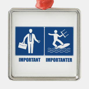 Het werk is belangrijk, het keuken is belangrijk metalen ornament