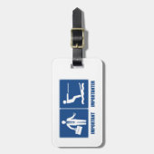 Het werk is belangrijk, het kiemen van water is be bagagelabel (Voorkant verticaal)