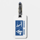 Het werk is belangrijk, het kiemen van water is be bagagelabel (Achterkant verticaal)