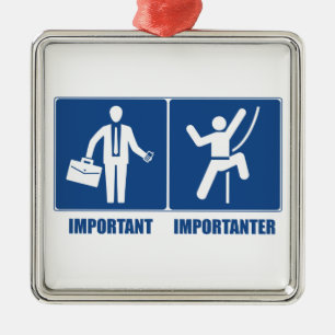 Het werk is belangrijk, het klimmen is belangrijk metalen ornament